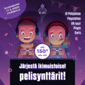 Creative ad to promote birthday parties events on social media.