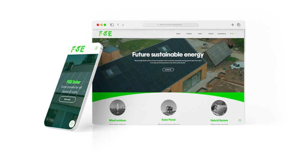 FSE Website mockup